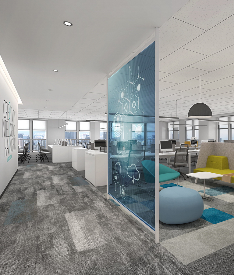 數(shù)字證書(shū)認(rèn)證中心辦公空間設(shè)計(jì) 辦公區(qū)帶走廊-pc